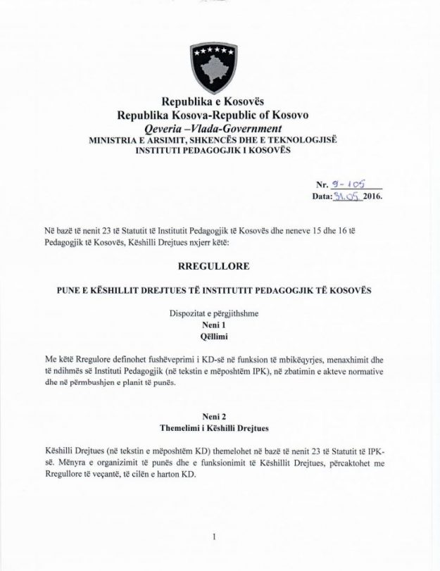 Instituti Pedagogjik i Kosovës Ballina Publikime