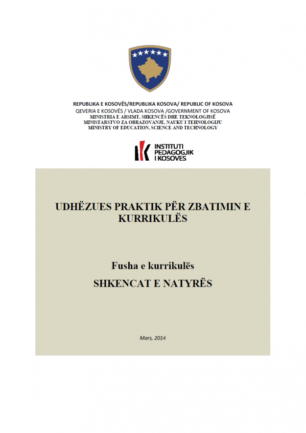 Udhezues praktik per zbatimin e kurrikules - Shkencat e natyres